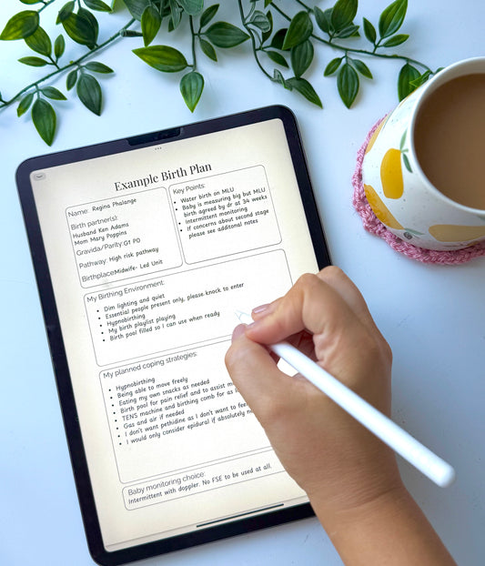 FREE Birth plan booklet download
